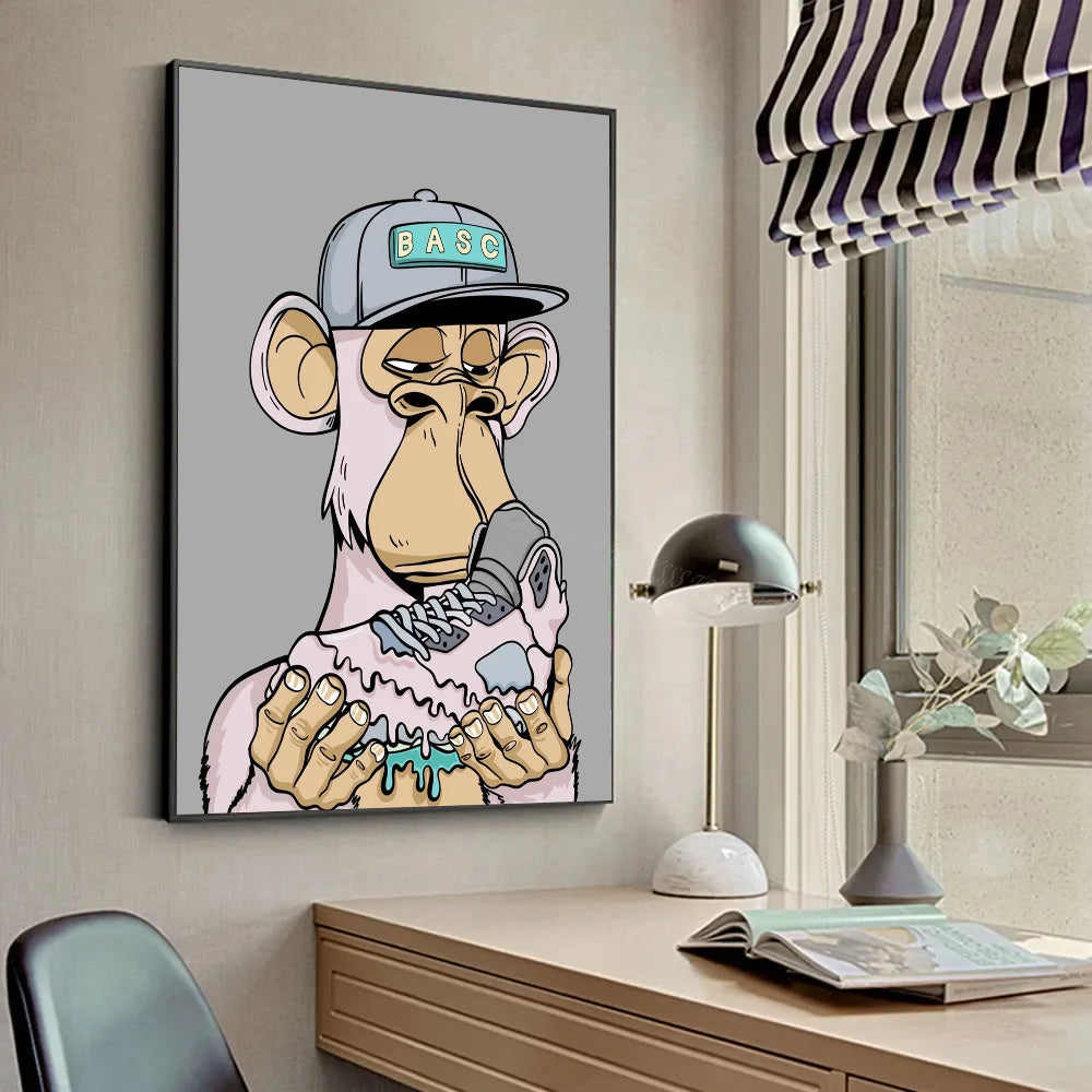 Funky Funny Animal Art Monkey