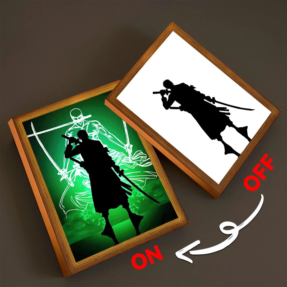 Anime Light Painting Photo Frame One Piece