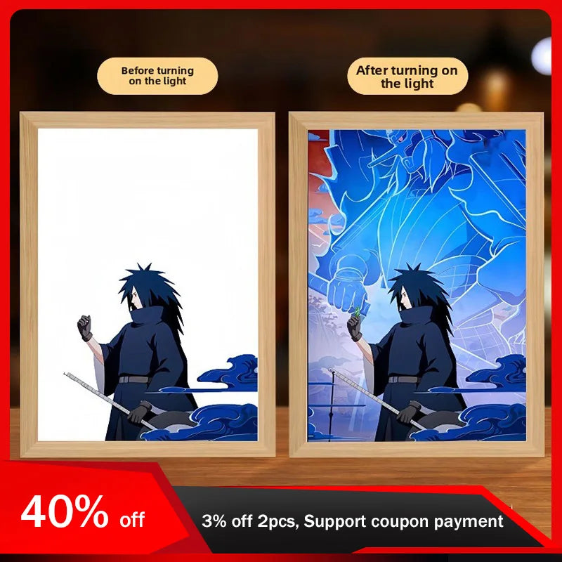 NARUTO Light Painting Anime Light Box