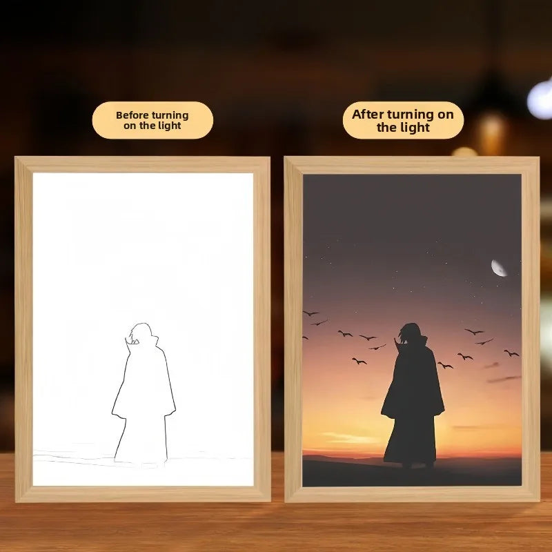 NARUTO Light Painting Anime Light Box