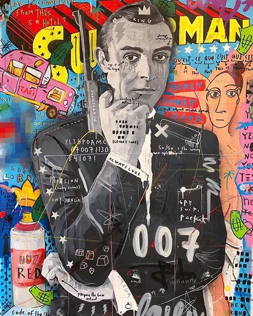 Kaws Modern Graffiti Aesthetic Wall Art