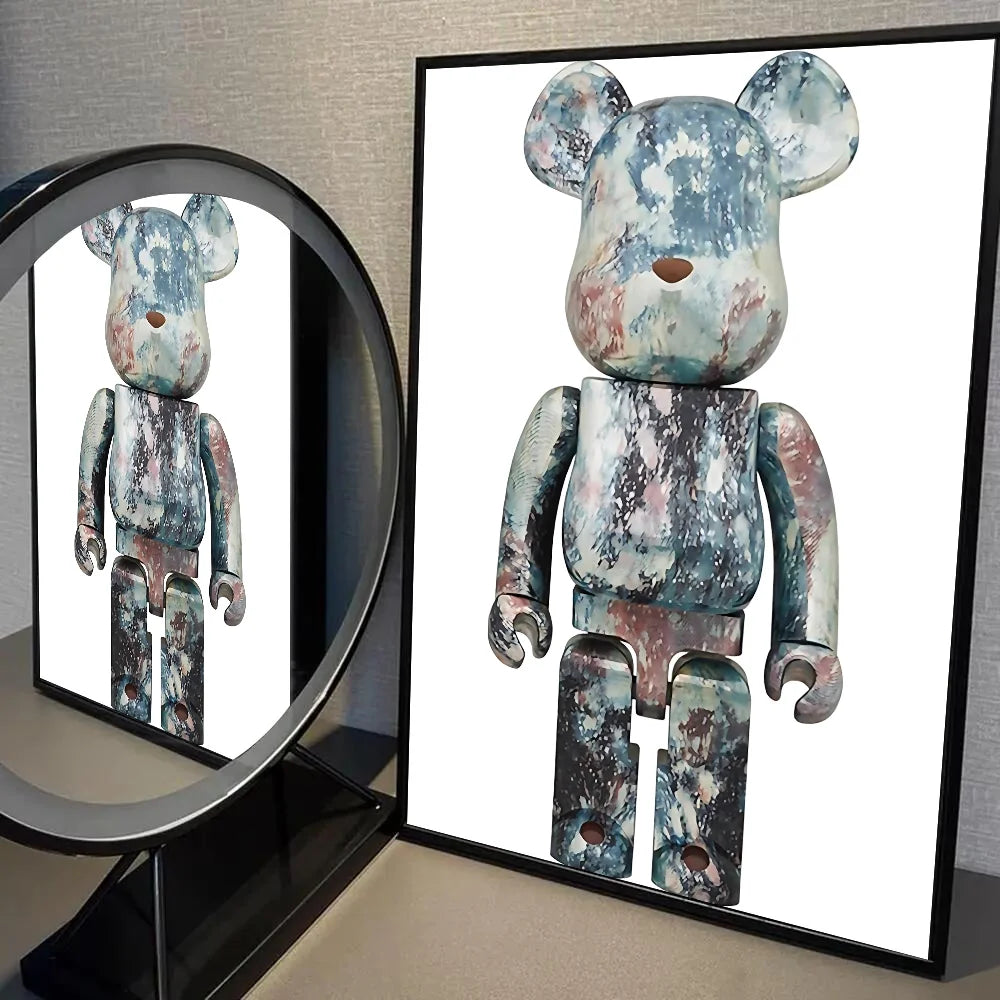Japan Bearbrick Toy Poster Self-adhesive Art