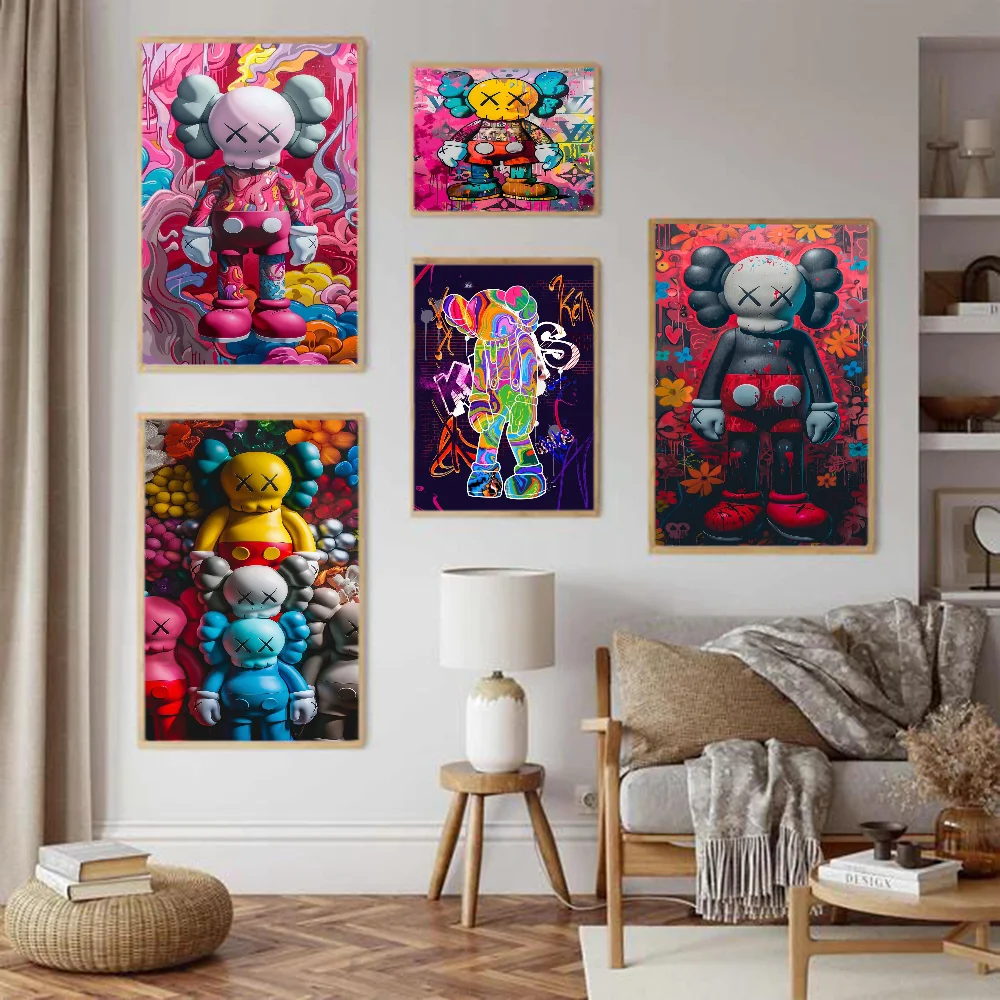Kaws Cartoon Abstract Graffiti
