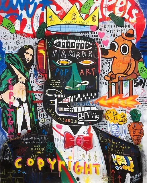 Kaws Modern Graffiti Aesthetic Wall Art