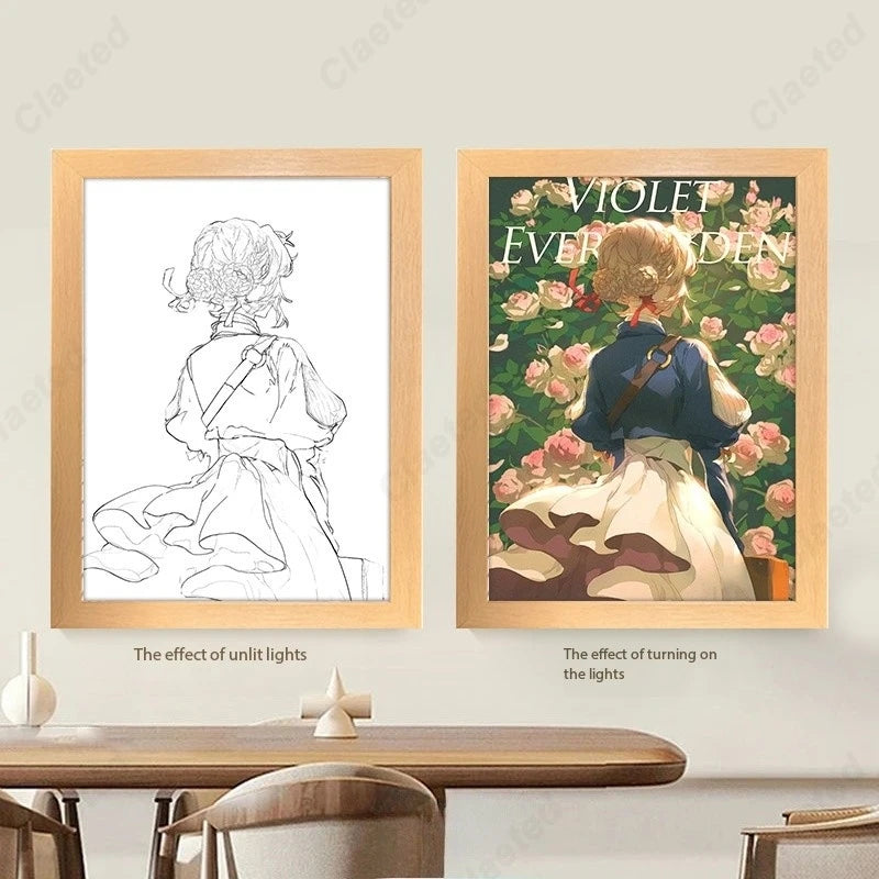 Anime LED Lighting Painting Animation Nightlight